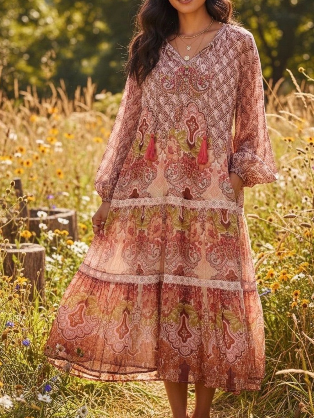 Aratta  Silent  Journey  Aeris Dress Size XL P2P 26’ NWT